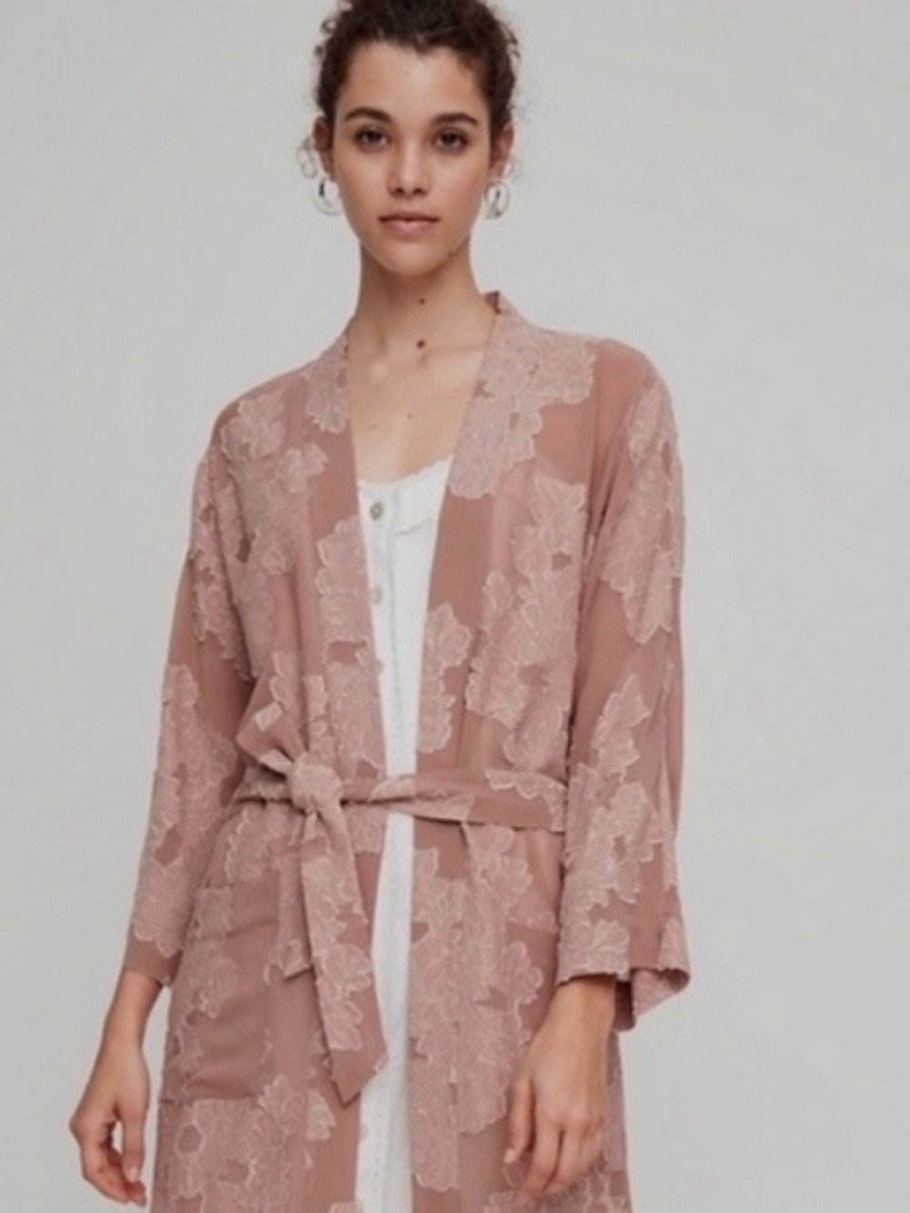 Aritzia Wilfred Durante Women's Duster in Dusty Rose